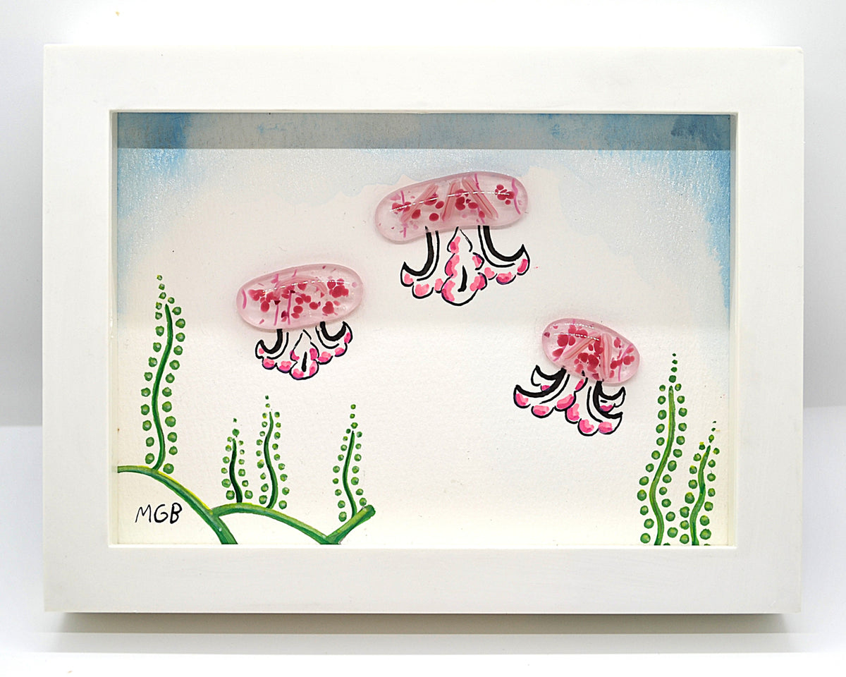 Three Pink Jellies Painting (Small)