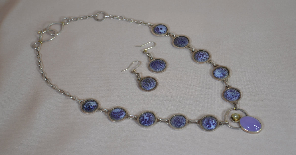 Lavender Moon Necklace and Earring Set