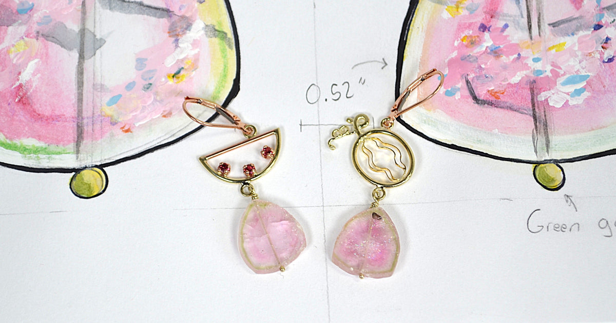 Heirloom Melon Earrings