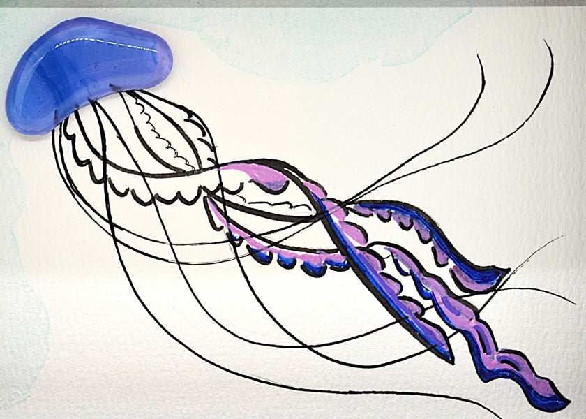 Blue Jelly Painting (Small)