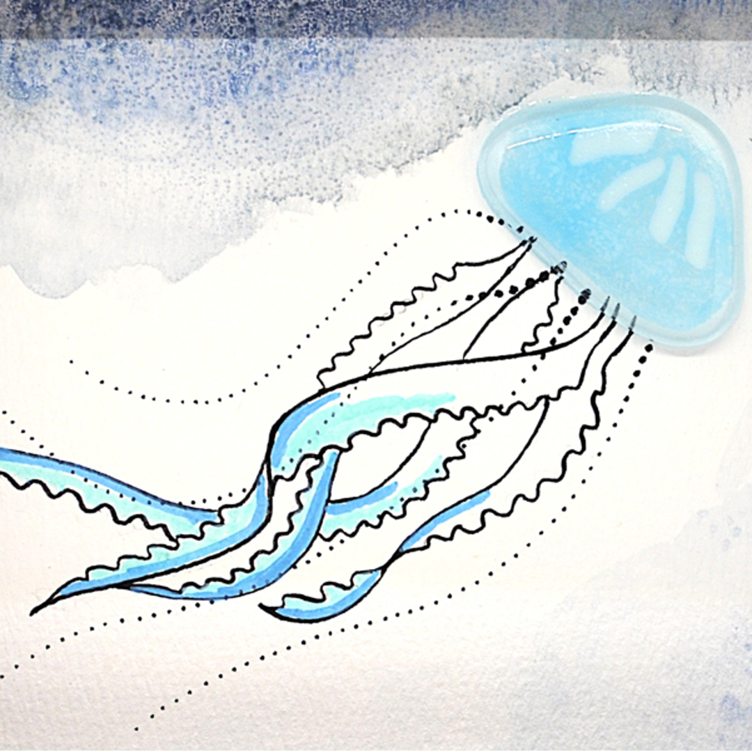 Pale Blue Jelly Painting (Small)