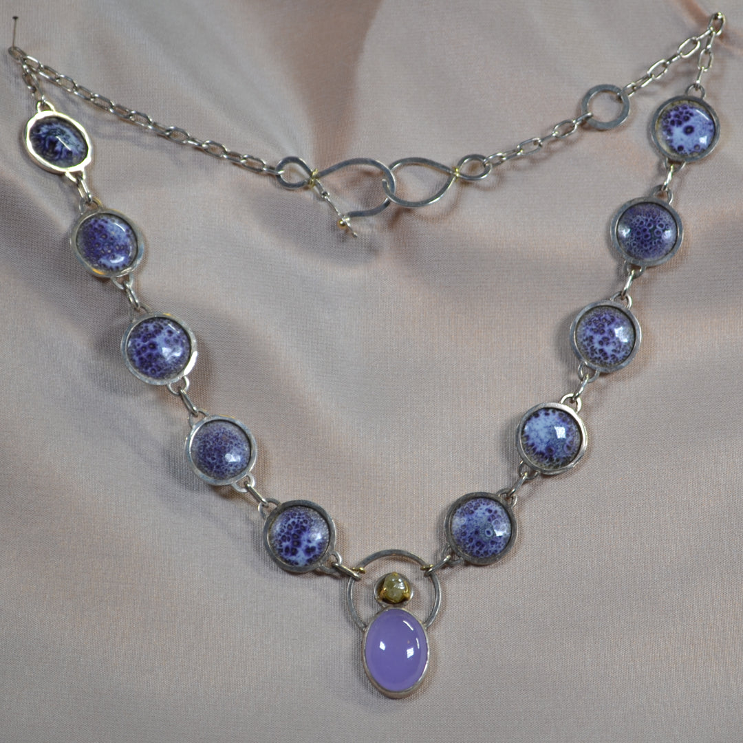 Lavender Moon Necklace and Earring Set