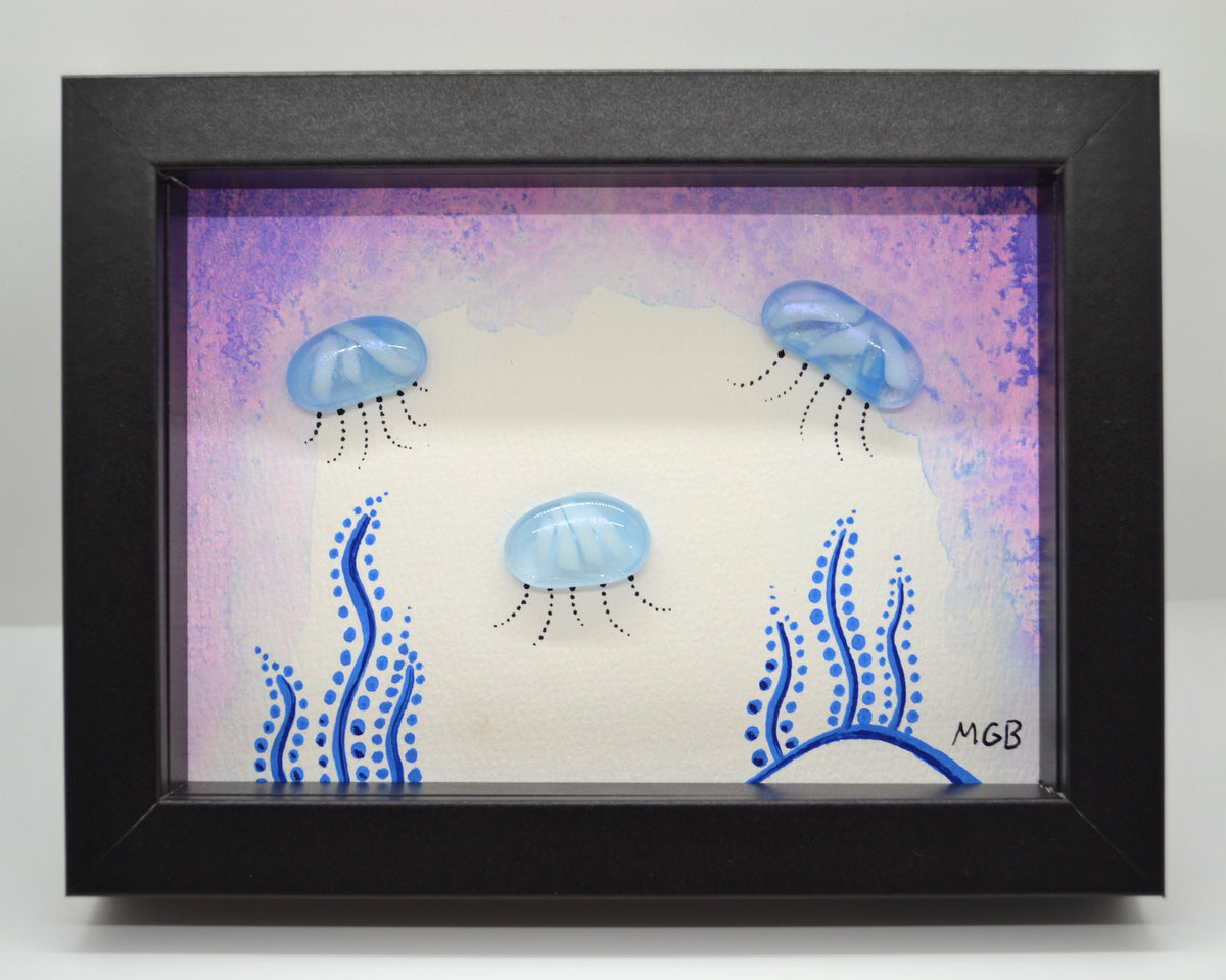 Three Pink Jellies Painting (Small)